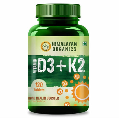 Himalayan Organics Vitamin D3 + K2 Promote Healthy Bones Nutraceutical Tablets