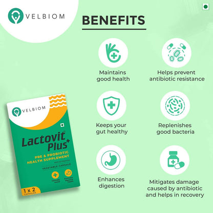 Velbiom Lactovit Plus Probiotics For Men