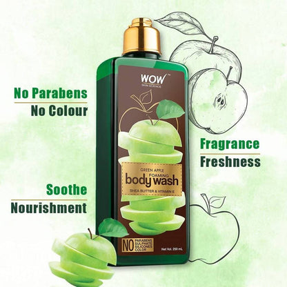 Wow Skin Science Green Apple Foaming Body Wash