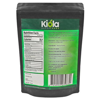 Kiola Superfoods Japanese Matcha Green Tea Powder