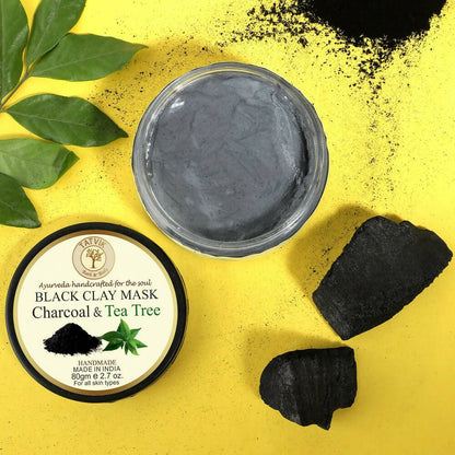 Tatvik Ayurveda Black Clay Mask ƒ?? Charcoal and Tea Tree