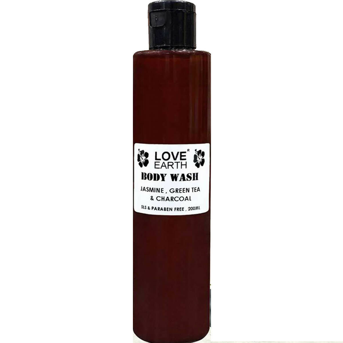 Love Earth Body Wash Jasmine, Green Tea & Charcoal - usa canada australia