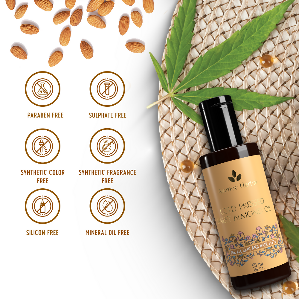 Avimee Herbal Cold Pressed Sweet Almond Oil