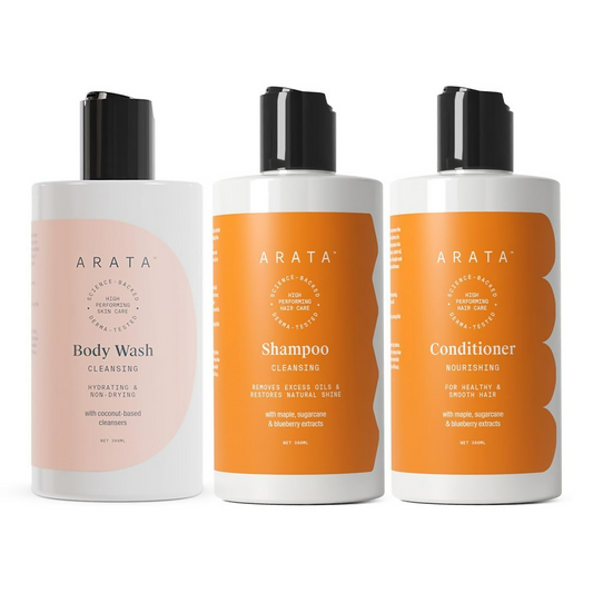 Arata Natural Oil Control Shower Power Set for Women & Men - 900ML