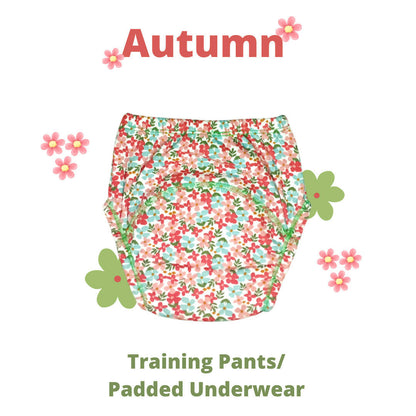 Kindermum Cotton Padded Pull Up Training Pants/ Padded Underwear??For Kids-Autumn Animals Set of 2 pcs