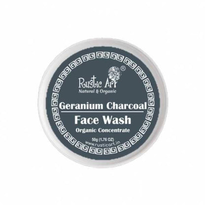 Rustic Art Geranium Charcoal Face Wash