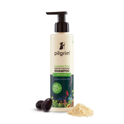 Pilgrim Patu?? & Keratin Hair Smoothening Shampoo For Dry & Frizzy Hair, For Hair Smoothening & Healthy Scalp
