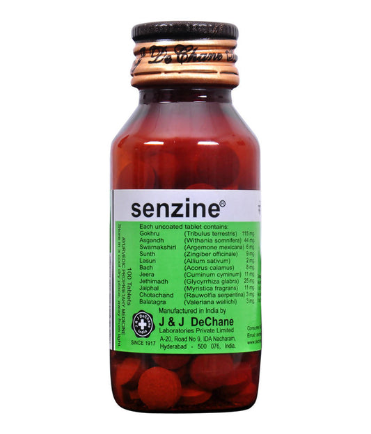 J & J Dechane Ayurvedic Senzine Tablets