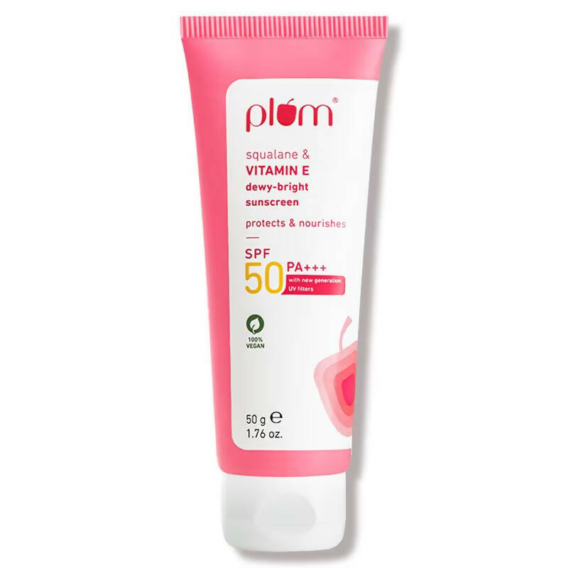 Plum Squalane & Vitamin E SPF 50 PA+++ Dewy-Bright Sunscreen