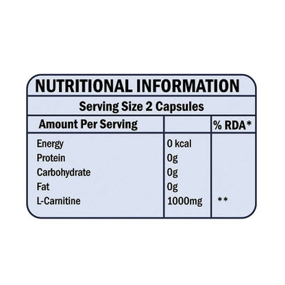 Scitron L-Carnitine 1000mg Veg Capsules