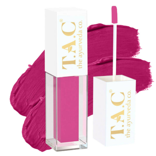TAC - The Ayurveda Co. Liquid Matte Pink Flatter Lipstick - BUDNE