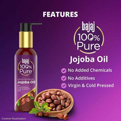 Bajaj 100% Pure Jojoba Oil for Conditioned Hair & Smooth Skin