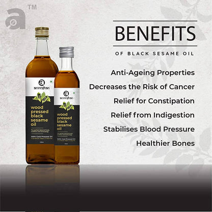 Anveshan Wood Pressed Black Sesame Oil