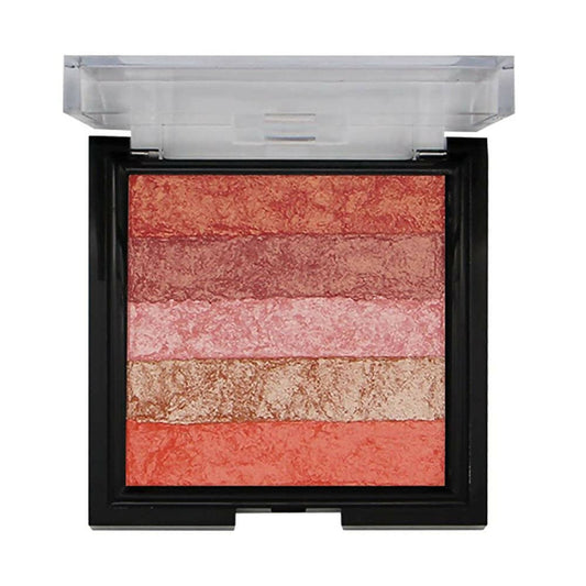 Fashion Colour Shimmer Brick & Blusher 2 in 1 Glow Bronzer Powder-Shade 03 (Medium To Fair)