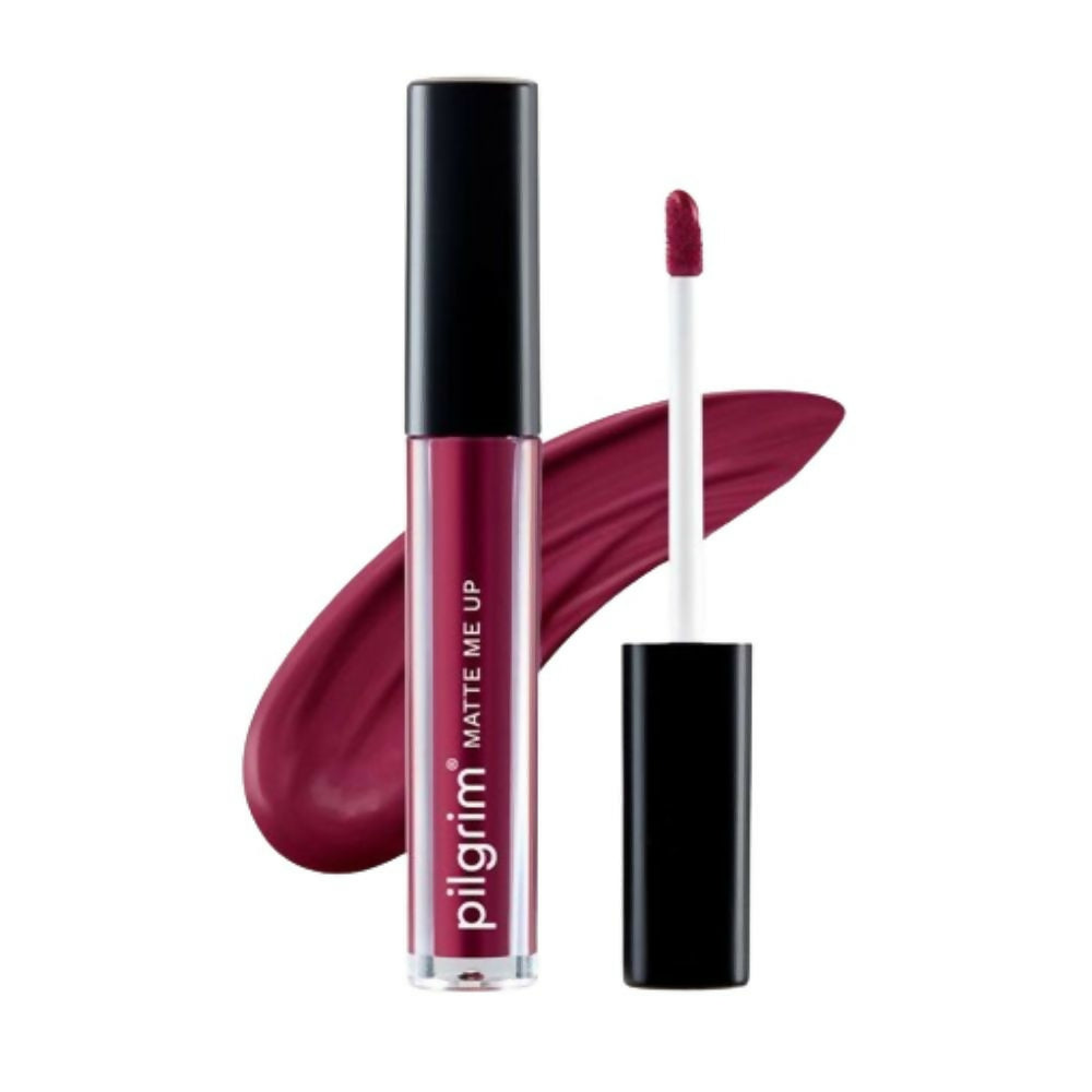 Pilgrim Matte Me Up Liquid Lipstick Wine Spill