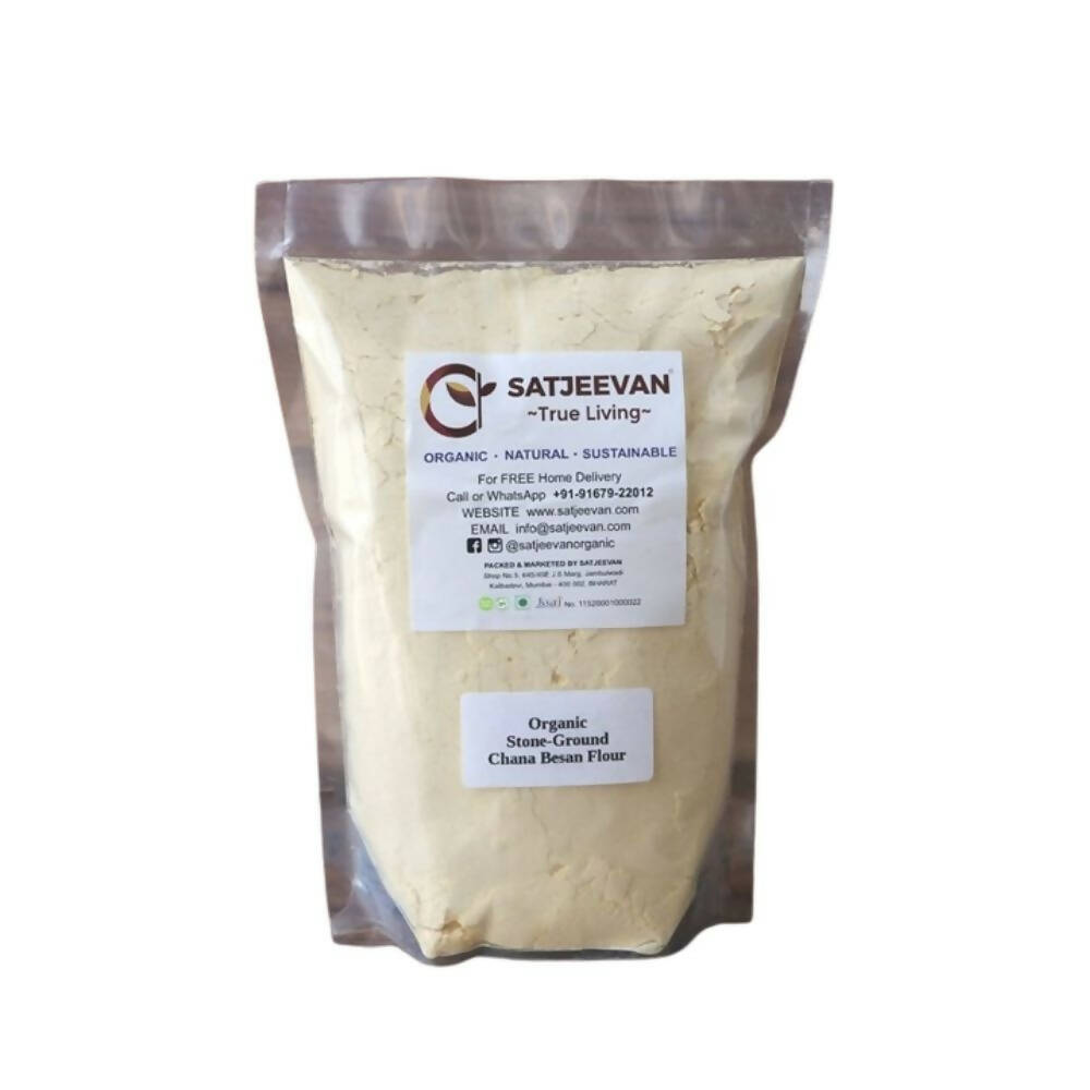 Satjeevan Organic Stone-Ground Chana Besan Flour