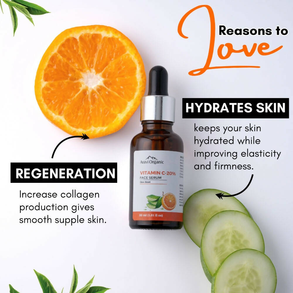 Aravi Organic 20% Vitamin C Face Serum