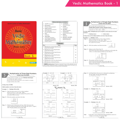 Basic Vedic Mathematics| Set of 4| Maths Book| Ages 6-10 Years