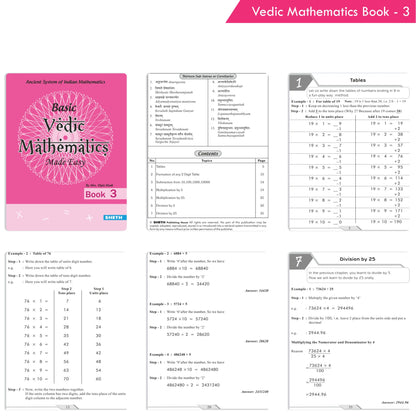 Basic Vedic Mathematics| Set of 4| Maths Book| Ages 6-10 Years