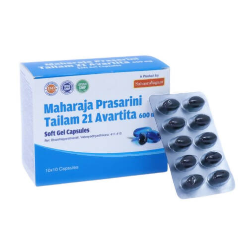 Sahasrayogam Maharaja Prasarini Tailam 21 Avartita Capsules - BUDEN