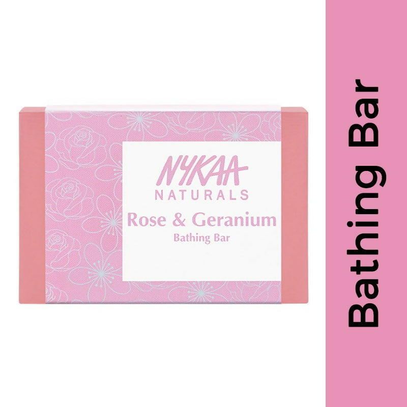 Nykaa Naturals Rose & Geranium Balancing Bathing Soap