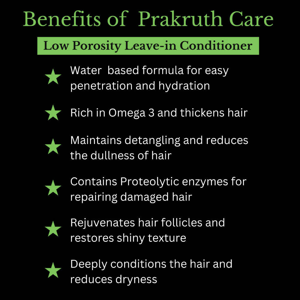 Prakruth Care Premium Herbal Low Porosity Leave-in Conditioner