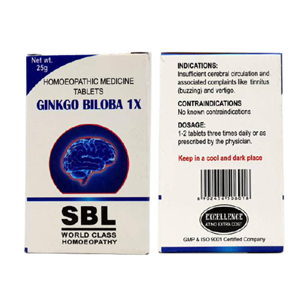 SBL Homeopathy Ginkgo Biloba Tablets