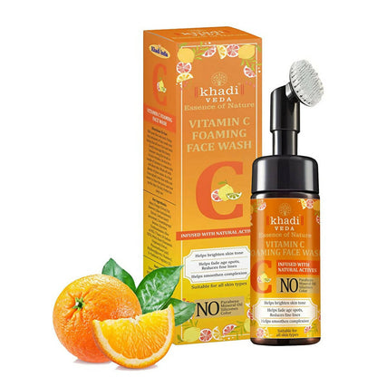 Khadi Veda Vitamin C Foaming Face Wash - BUDNE