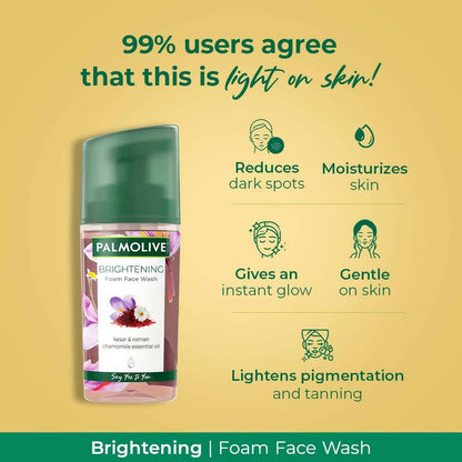 Palmolive Brightening Foam Face Wash