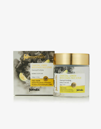 Fabessentials Charcoal Lemon Witch Hazel Face Scrub