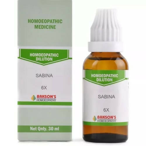 Bakson's Homeopathy Sabina Dilution - buy in USA, Australia, Canada