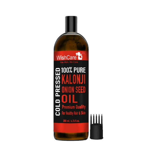 Wishcare Premium Cold Pressed Kalonji - Onion Black Seed Hair Oil - Distacart