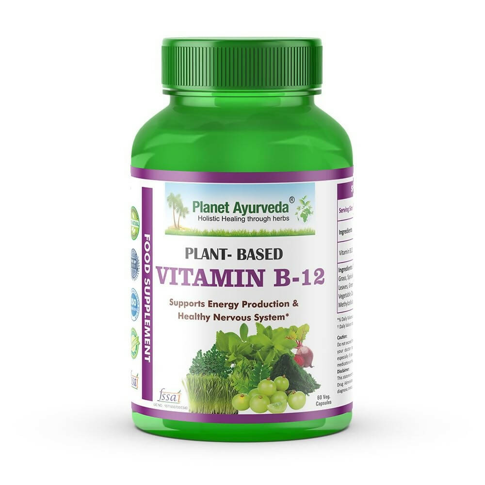 Planet Ayurveda Plant Based Vitamin B12 Capsules - BUDEN