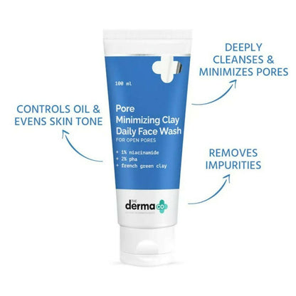 The Derma Co Pore Minimizing Clay Daily Face Wash
