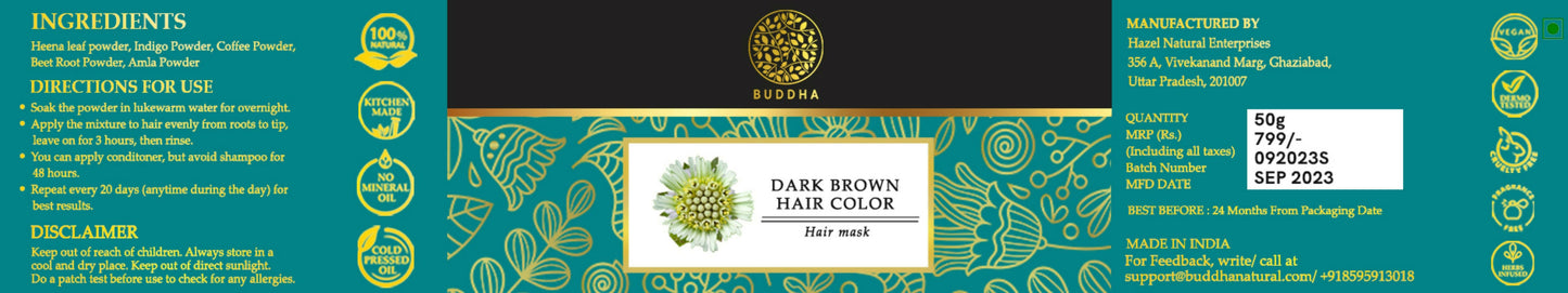 Buddha Natural Dark Brown Hair Color