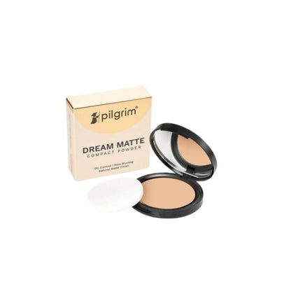 Pilgrim Dream Matte Compact Powder For Medium Skin Tone Golden Beige