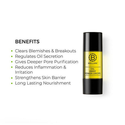 Brillare Oil Away Power Drops Natural Face Serum