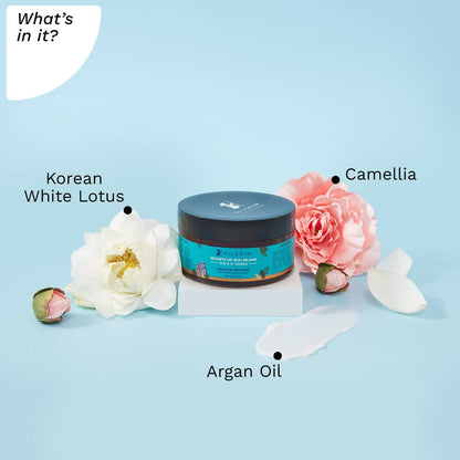 Pilgrim Korean Argan Oil Hair Mask For Dry & Frizzy Hair With White Lotus And Camellia
