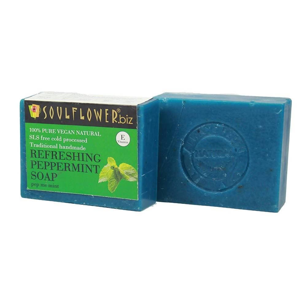 Soulflower Refreshing Peppermint Handmade Soap