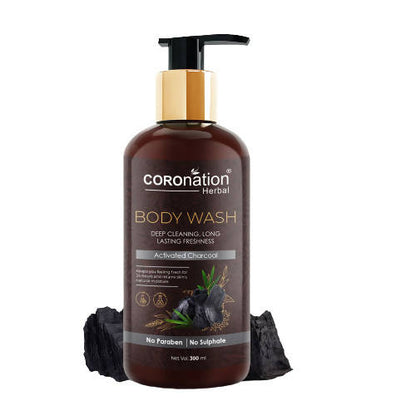 Coronation Herbal Activated Charcoal Body Wash - usa canada australia