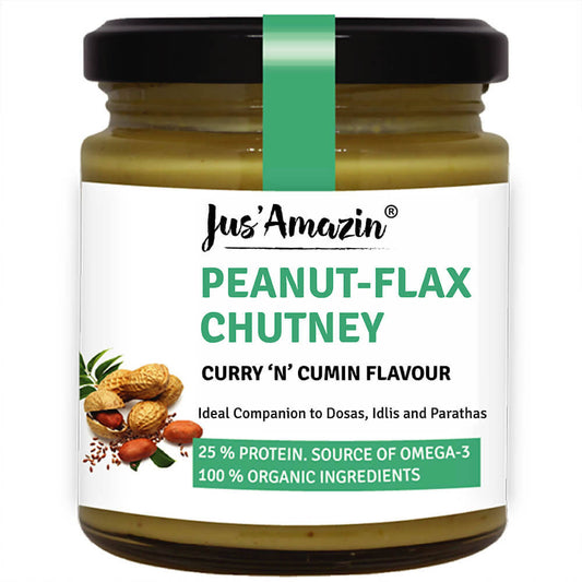 Jus Amazin Peanut Flax chutney Curry 'N' Cumin Flavour - BUDNE
