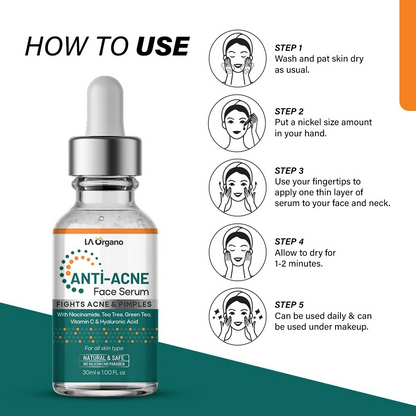 LA Organo Anti Acne Face Serum