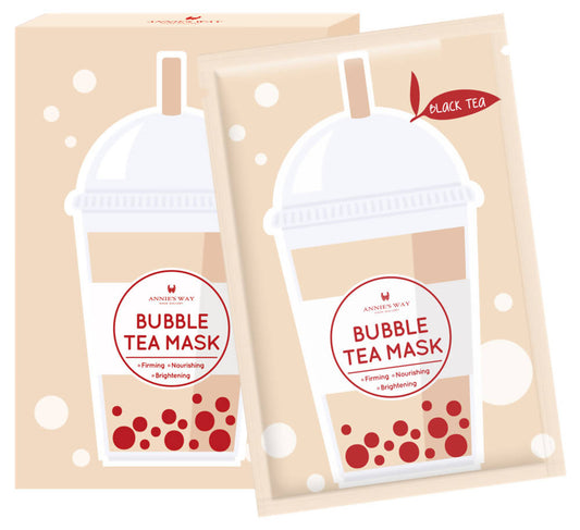 Annie's Way Black Tea Bubble Tea Mask - BUDNE