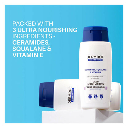 Dermdoc Ceramides & Vitamin E Deep Moisturising Creme Body Lotion