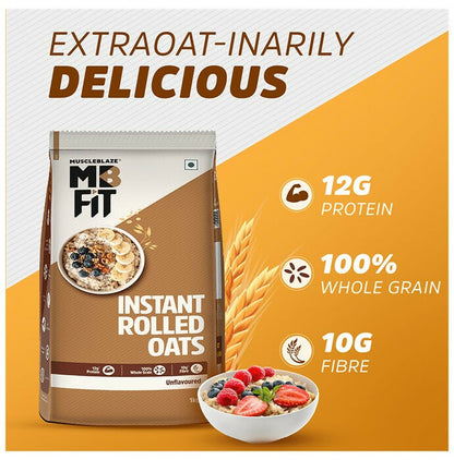 MuscleBlaze Instant Wholegrain Rolled Oats