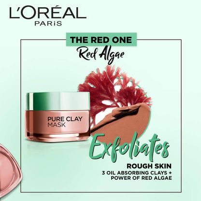 L'Oreal Paris Pure Clay Mask Exfoliate & Refine Pores