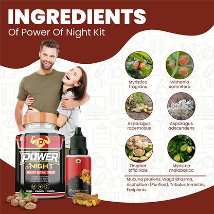 Divya Shree Power Of Night Capsule & Porush Yovan Oil Combo