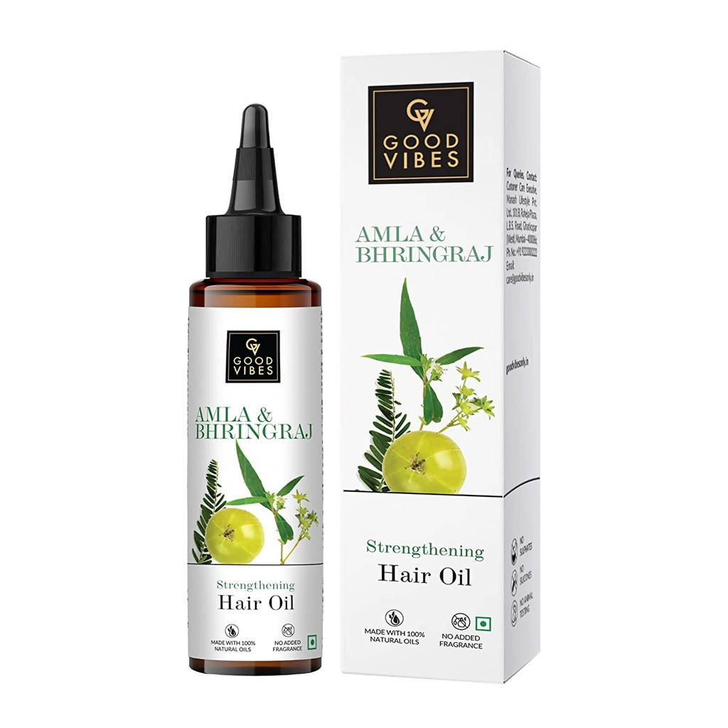 Good Vibes Amla & Bhringraj Strengthening Hair Oil