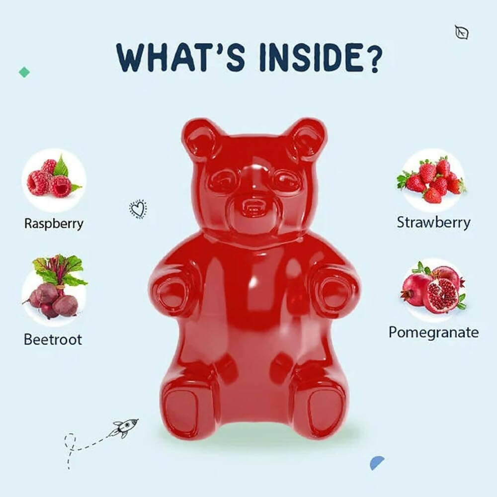 Little Joys DHA Brain Health Gummies for Kids (2-6 yrs)-No Added Sugar|Strawberry Flavor