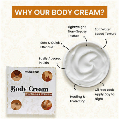 myUpchar Ayurveda Brightening & Whitening Body Cream